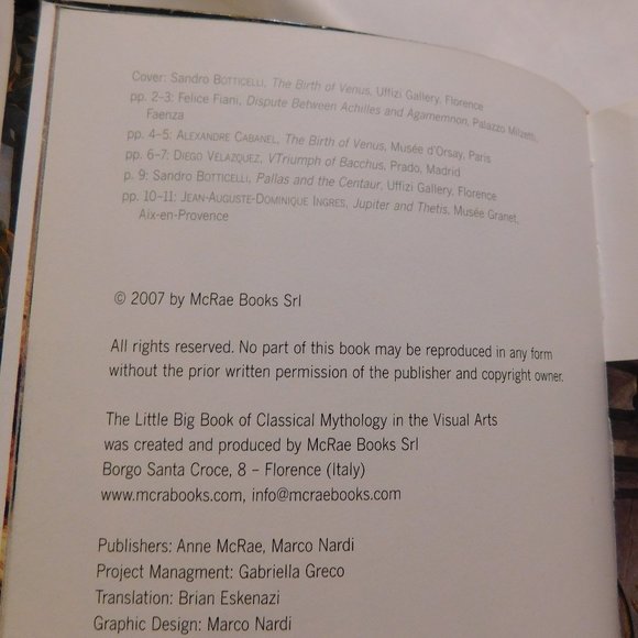 The Little Big Book of Classical Mythology in the Visual Arts - Picture 5 of 6